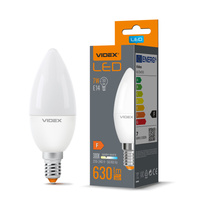 Żarówka LED E14 C37 Świeczka 7W = 50W 630lm 3000K Ciepła 220° Videx