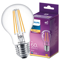 Żarówka LED E27 A60 7W = 60W 806lm 2700K Ciepła Filament PHILIPS