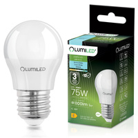 Żarówka LED E27 Kulka P45 10W = 75W 1100lm 6500K Zimna 180° LUMILED