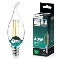 Żarówka LED E14 Świeczka BA35 2,2W 470lm = 40W 4000K Neutralna 360° Filament KLASA A LUMILED