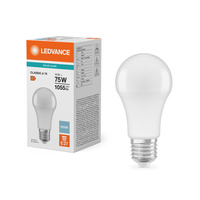Żarówka LED E27 A60 10W = 75W 1055lm 6500K Zimna 180° Ledvance