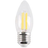 Żarówka LED C37 E27 4.5W 550lm 4000K Neutralna 280° Filament Sanico Goldlux