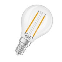 Żarówka LED P45 E14 1.8W = 25W 250lm 2700K Ciepła 320° Filament Ściemnialna SUPERSTAR Osram