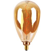 Żarówka Dekoracyjna LED E27 FILAMENT S173 4W 260lm 1800K Ciepła 320° DecoVintage Amber GOLDLUX (Polux)