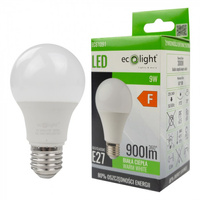 Żarówka LED A60 E27 9W 900lm 3000K Ciepła Ecolight