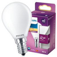 Żarówka LED E14 KULKA 4,3W = 40W 470lm 2700K Ciepła PHILIPS