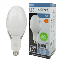 Żarówka LED E27 40W 4000lm 6000K Zimna Rocket Ecolight
