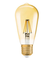 Żarówka LED E27 ST64 12W=100W 1020lm 2500K Biała Ciepła 360° Filament