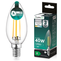 Żarówka LED E14 Świeczka B35 2,2W 470lm = 40W 4000K Neutralna 360° Filament KLASA A LUMILED