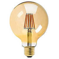Żarówka LED E27 G80 6W=60W 560lm 3000K Biała Ciepła 360° Filament