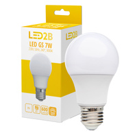 Żarówka LED E27 Kulka 7W 600lm 3000K Ciepła 240° Kobi