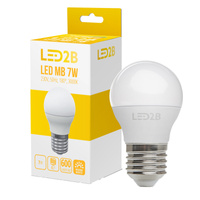 Żarówka LED E27 Kulka 7W 600lm 3000K Ciepła 180° LED2B Kobi