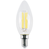 Żarówka LED C37 E14 4.5W 550lm 4000K Neutralna 280° Filament Sanico Goldlux