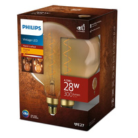 Żarówka LED Globe E27 G200 4.5W = 28W 300lm 1800K Ciepła Filament Bursztynowa PHILIPS