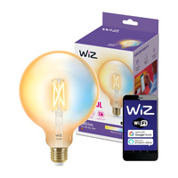 Żarówka LED E27 G125 7W = 50W Filament Bursztynowa SMART WiFi WiZ