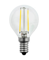 Żarówka LED E14 P45 2W = 23W 230lm 3000K Ciepła 360° Filament GOLDLUX (Polux)