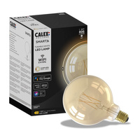 Żarówka Dekoracyjna LED E27 G125 SMART WiFi 7W 806lm TUYA Filament CALEX Globe Gold