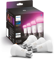 4x Żarówka LED E27 A60 9W = 60W 806lm 2000-6500K CCT + RGB SMART Inteligentna Bluetooth ZigBee White and Color Ambiance Philips HUE
