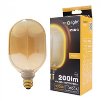 Żarówka LED O100 E27 4W 200lm 1800K Ciepła FILAMENT Dekoracyjna ZERO Ecolight