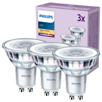 3x Żarówka LED GU10 Reflektor PAR16 3.5W = 35W 255lm 2700K Ciepła 36° EC Multipack Philips
