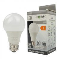 Żarówka LED A60 E27 9W 900lm 4000K Neutralna Ecolight