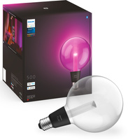 Żarówka LED E27 Kula G125 6.8W = 60W 500lm 2000-6500K CCT + RGB FILAMENT SMART Inteligentna Bluetooth ZigBee White and Color Ambiance Philips HUE