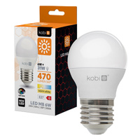 Żarówka LED E27 Kulka 6W 470lm 3000K Ciepła 200° Kobi