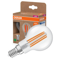 2x Żarówka LED P45 Kulka E14 2.2W = 40W 470lm 2700K Ciepła 320° 214lm/W CLASSIC ENERGY EFFICIENCY Osram