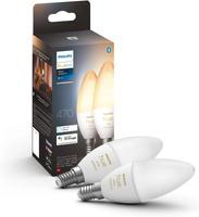 2PAK Żarówka LED Świeczka E14 B39 4W CCT PHILIPS HUE White & Ambiance Bluetooth Zigbee