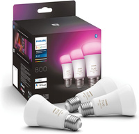 3x Żarówka LED E27 A60 9W = 60W 806lm 2000-6500K CCT + RGB SMART Inteligentna Bluetooth ZigBee White and Color Ambiance Philips HUE